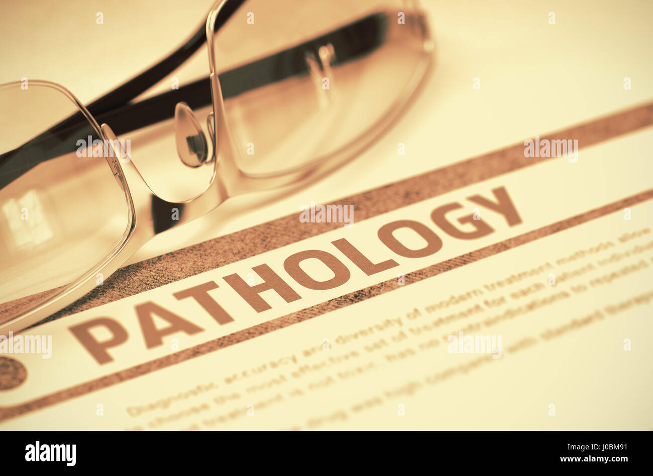 Diagnosis - Pathology. Medical Concept. 3D Illustration. Stock Photo