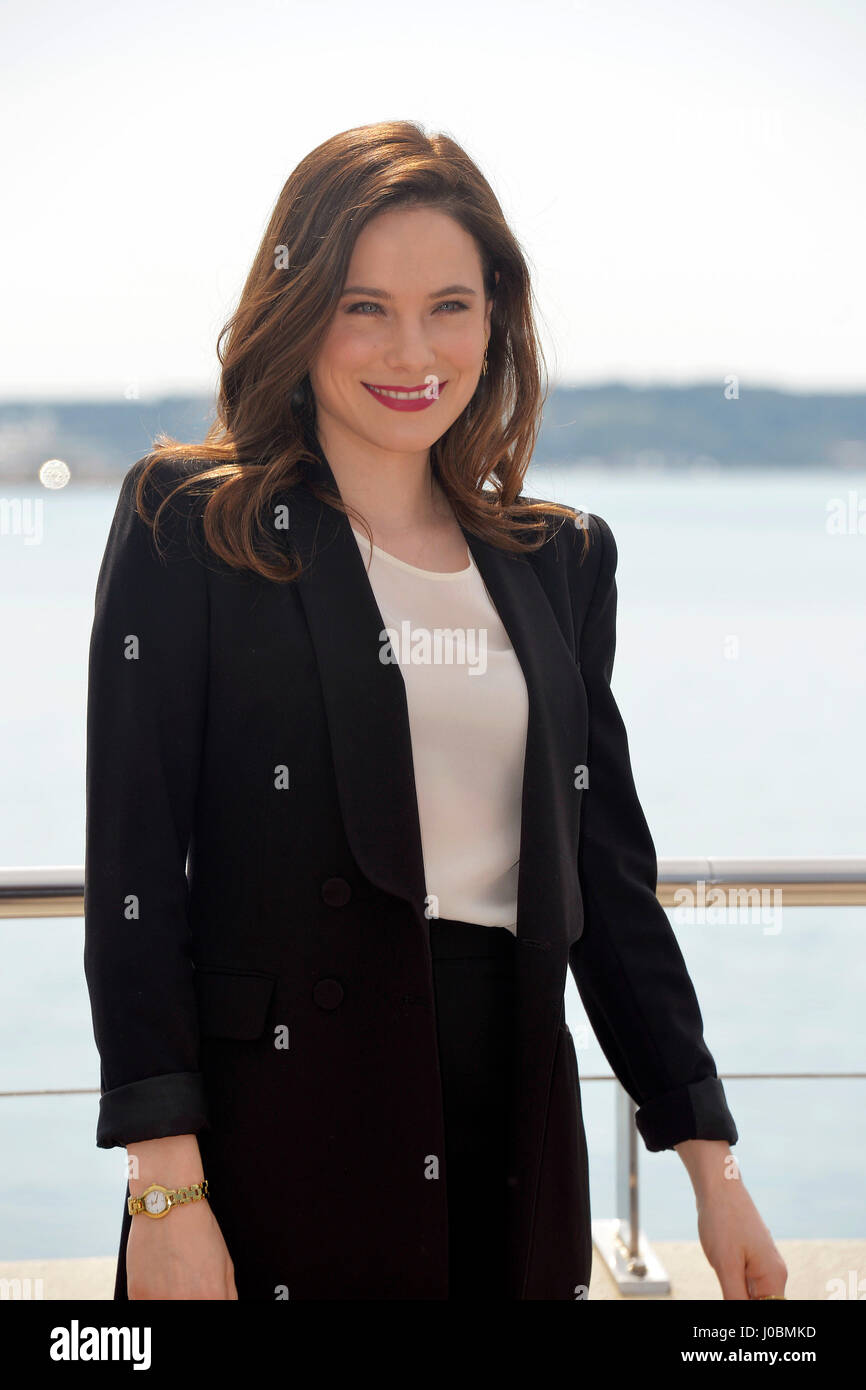 Mip TV 2017: actress Caroline Dhavernas Stock Photo
