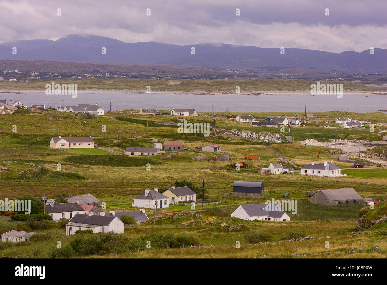 ARAN ISLAND, DONEGAL, IRELAND Homes on Arranmore Island, or Aran