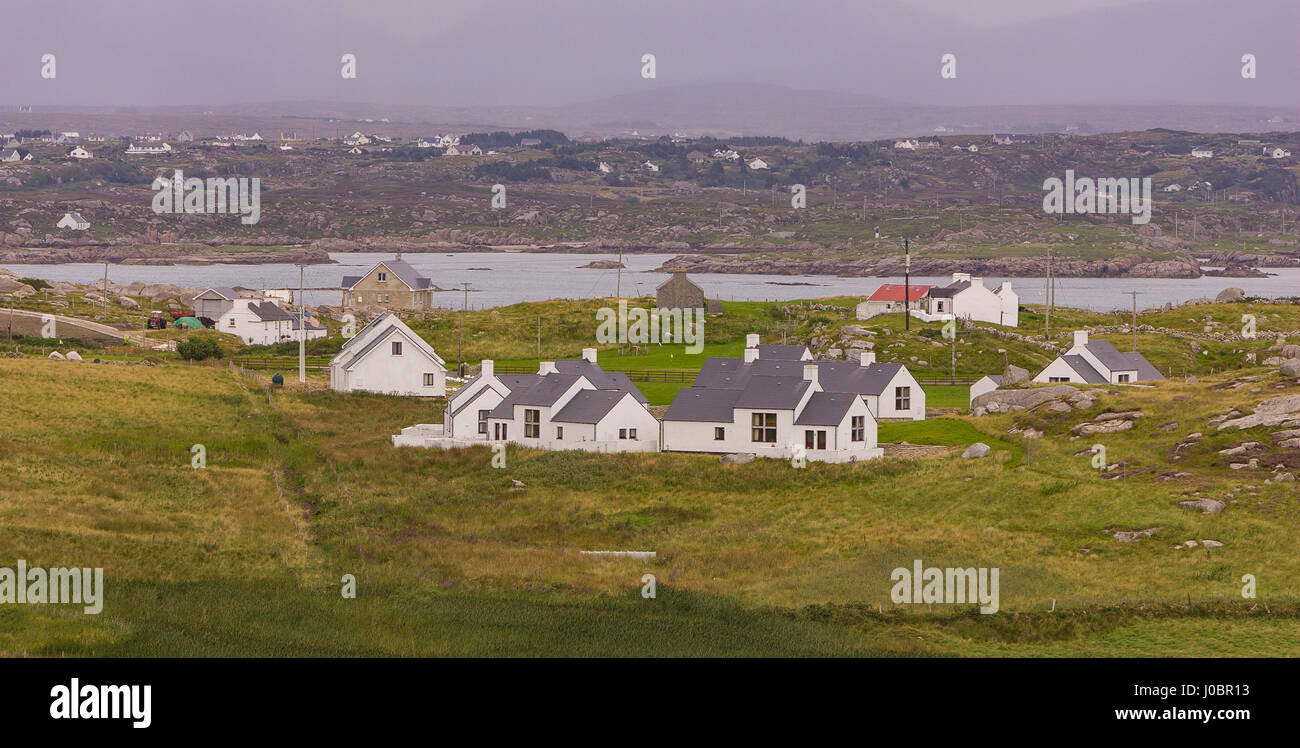 ARAN ISLAND, DONEGAL, IRELAND Homes on Arranmore Island, or Aran