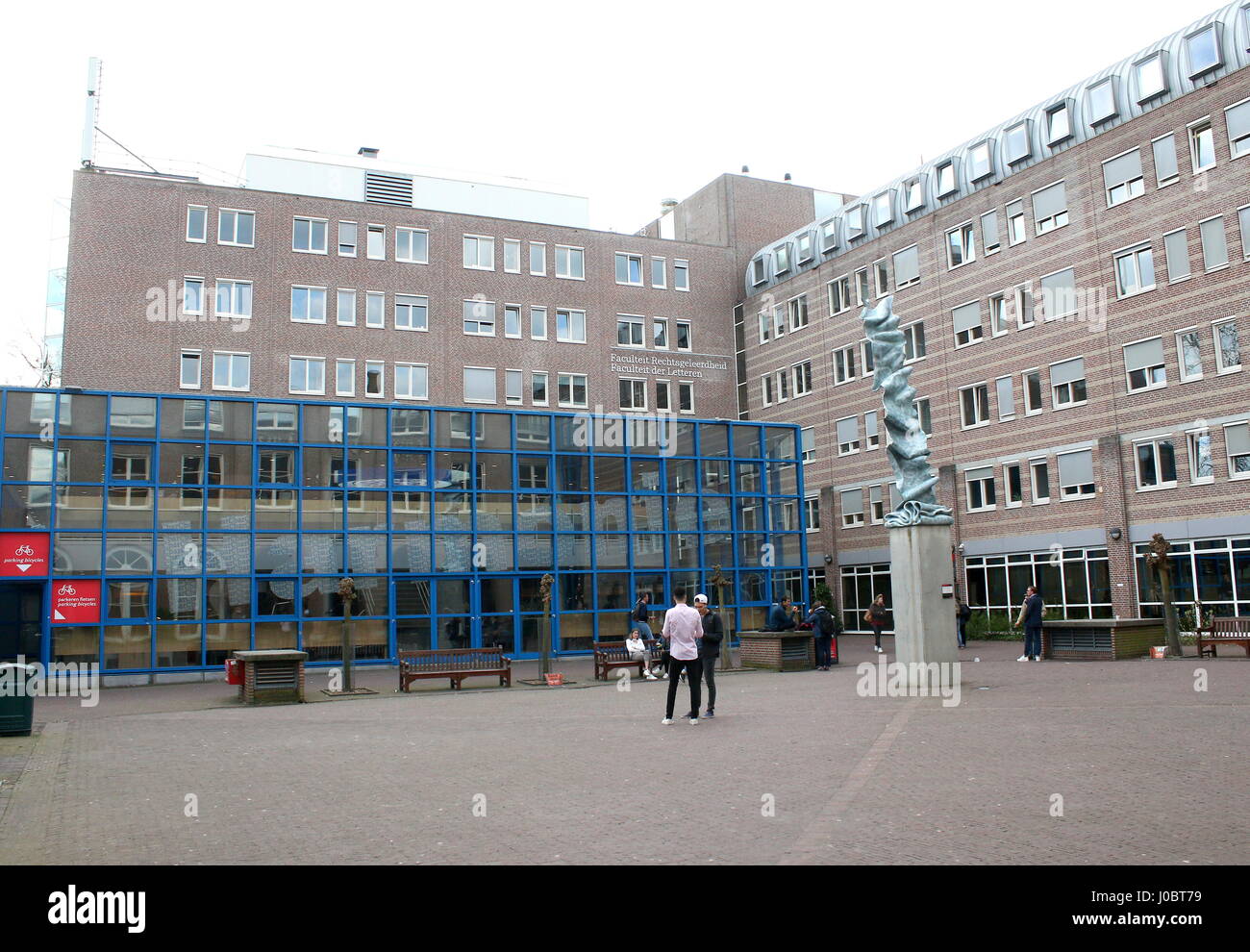 Harmonie complex, buildings of the Faculty of Arts, Law & Humanities, University of Groningen, Netherlands. located at Oude Kijk in 't Jatstraat Stock Photo