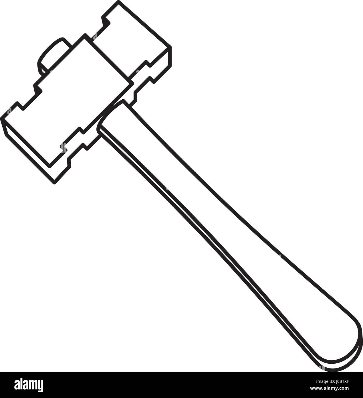 Hammer Construction tool equipment Stock Vector Image & Art Alamy