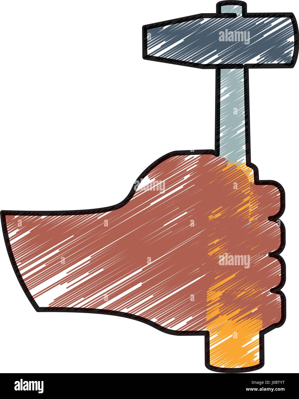 Hammer Construction tool equipment Stock Vector Image & Art - Alamy