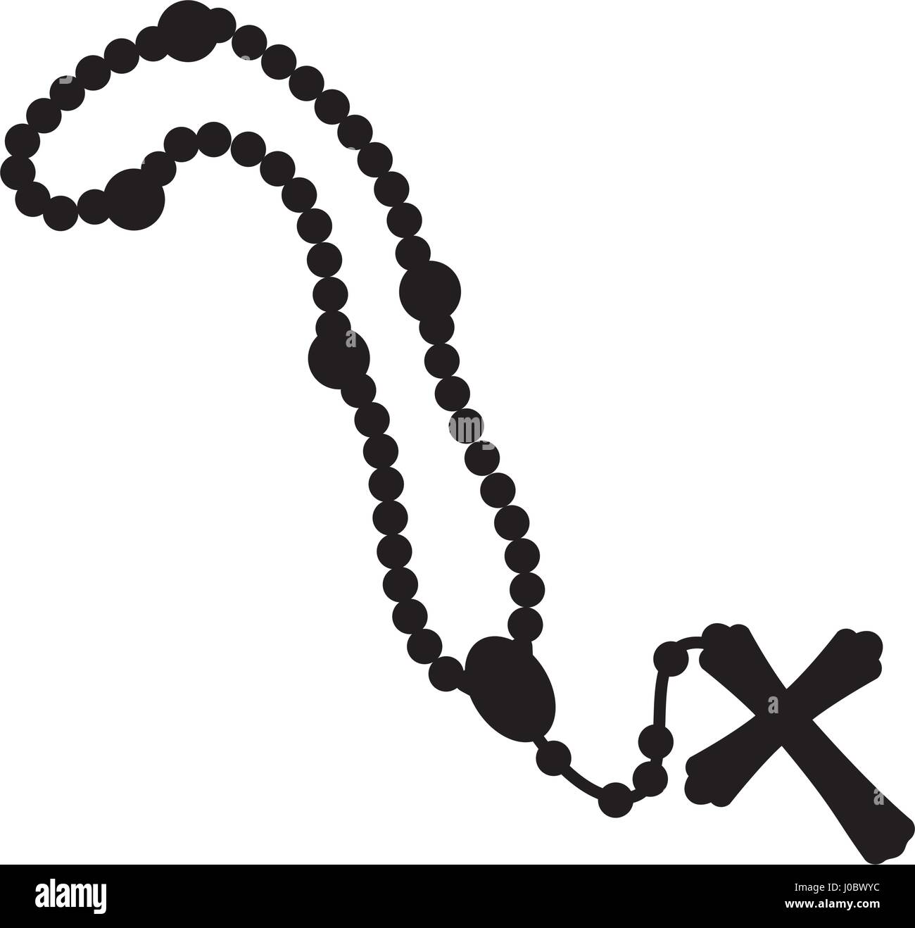 Rosary catholic faith Stock Vector Image & Art - Alamy