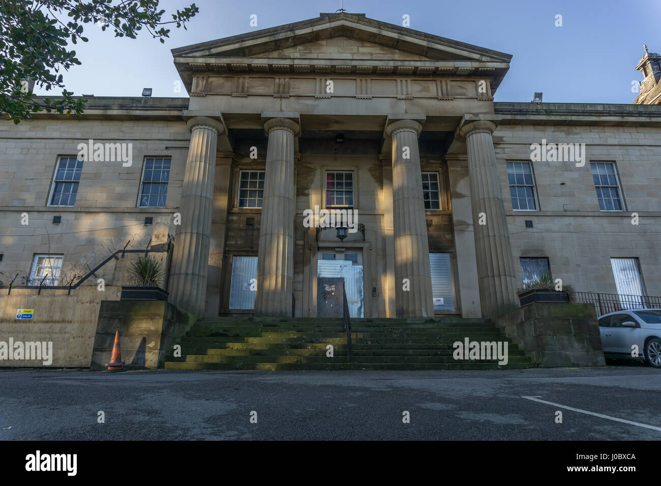 The Old Huddersfield Hospital on the site of the old Kirklees College Stock Photo