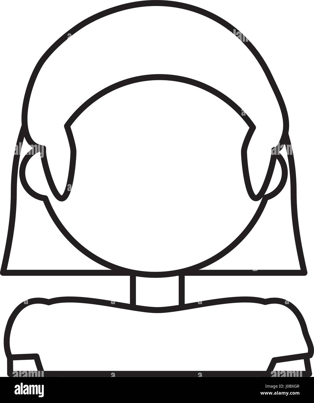 Outline Vector Human Head Face High Resolution Stock Photography and ...
