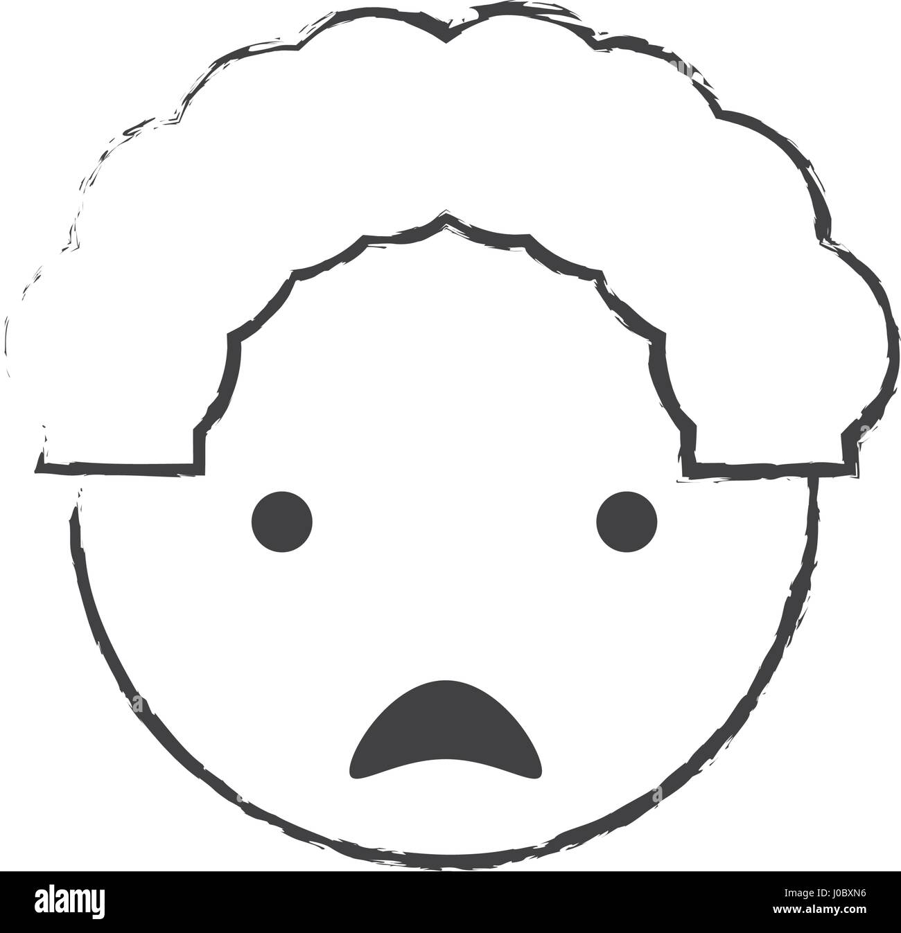 sketch father man sad image Stock Vector