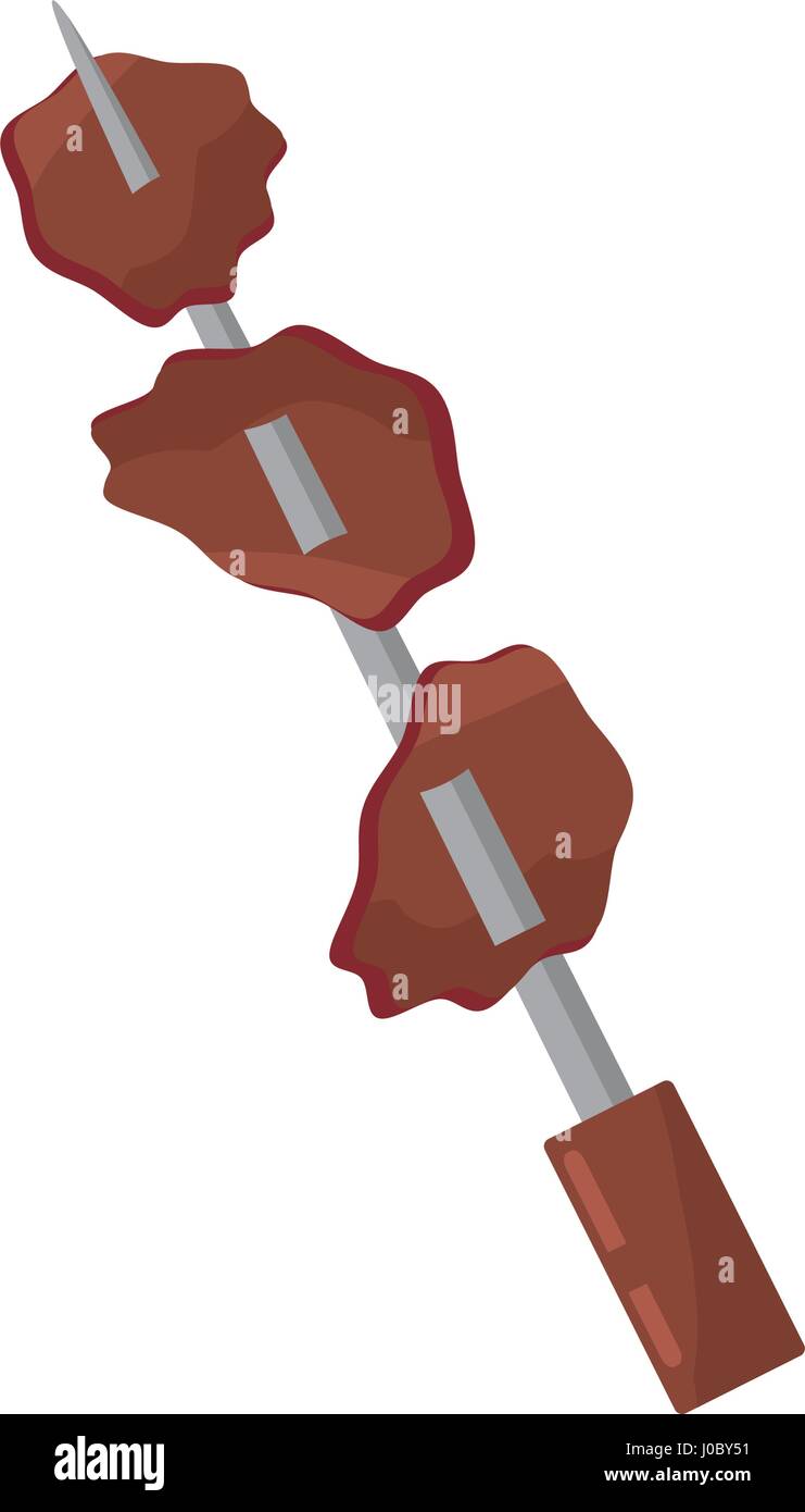 skewer snack grilled picnic Stock Vector Image & Art - Alamy