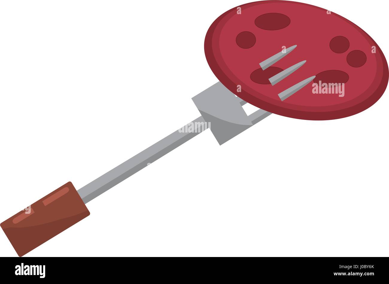 meat fork food picnic Stock Vector Image & Art Alamy