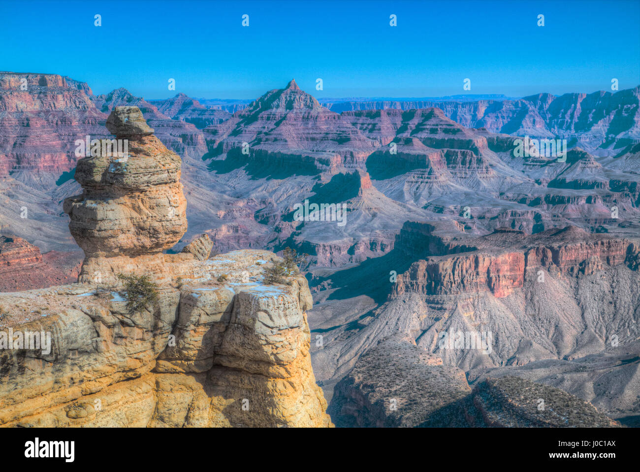 Duck Rock, Rim, Grand Canyon National Park, UNESCO World Heritage Site, Arizona, USA Stock Photo