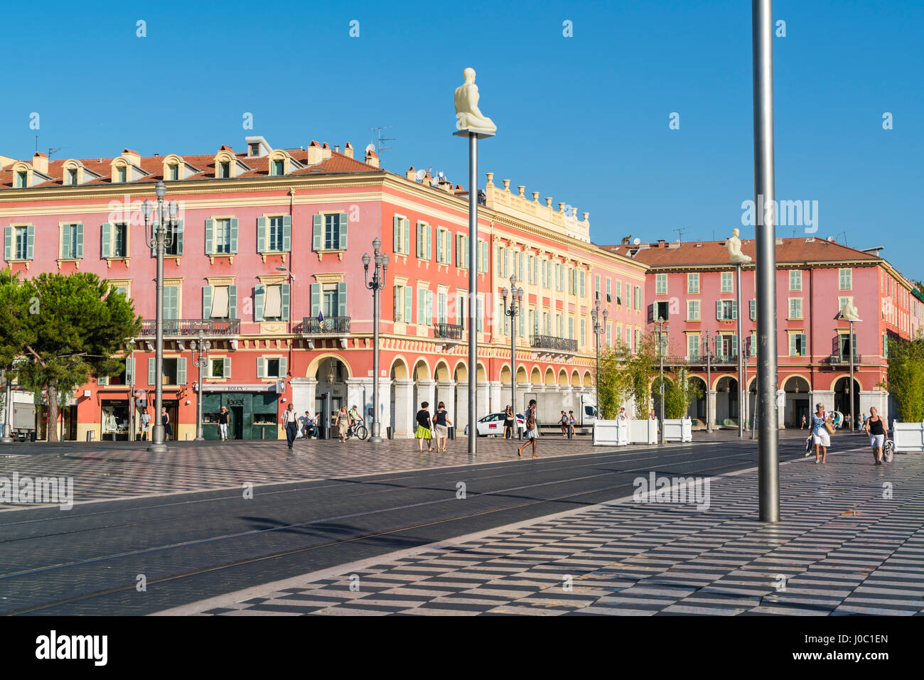 Place Messina, Nice, Alpes Maritimes, Cote d'Azur, Provence, France Stock Photo