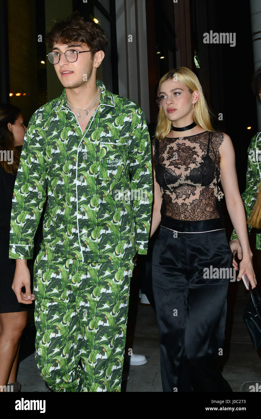 Nicola Peltz and boyfriend Anwar Hadid go for dinner at Catch