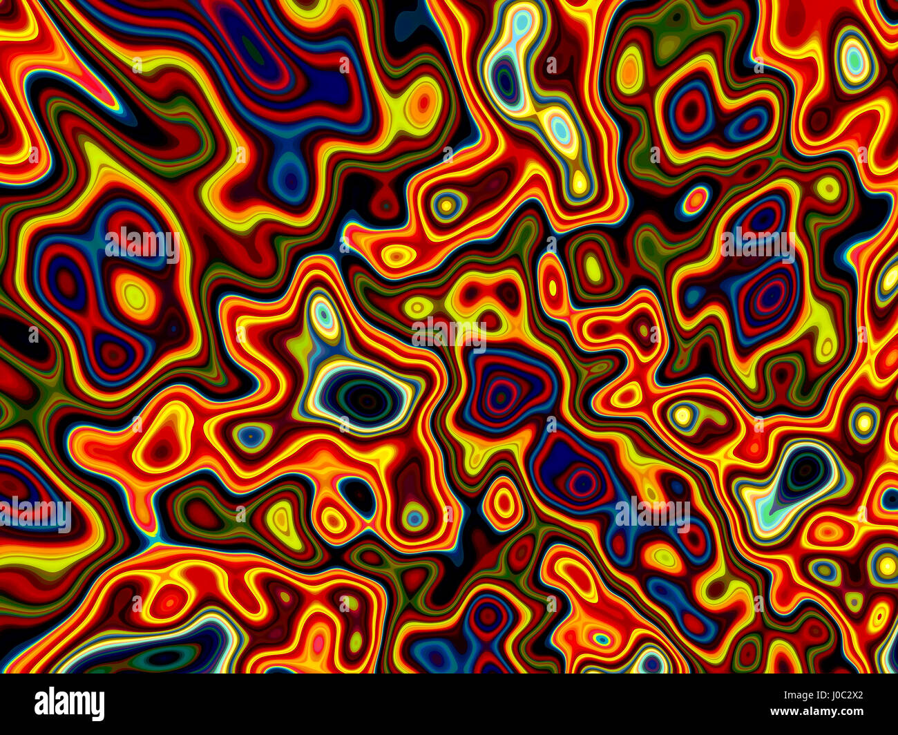 Gnarled fractal background - abstract digitally generated image Stock Photo