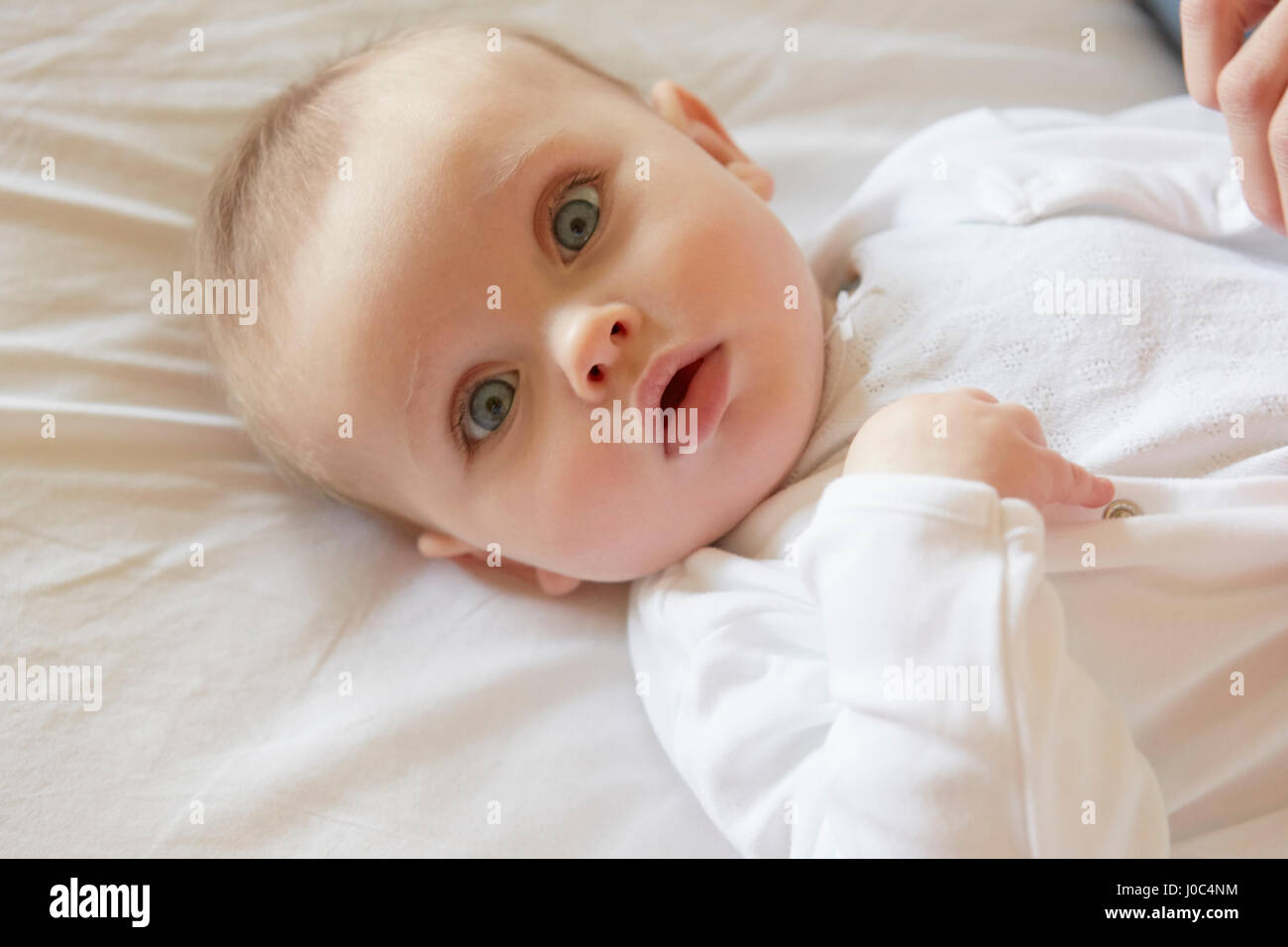 Cute baby with blue eyes 2025