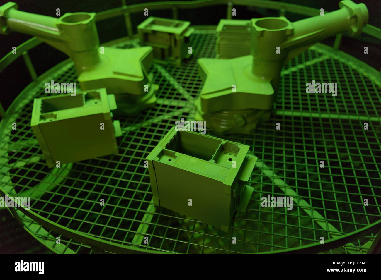 Cast components in precision casting factory Stock Photo Alamy