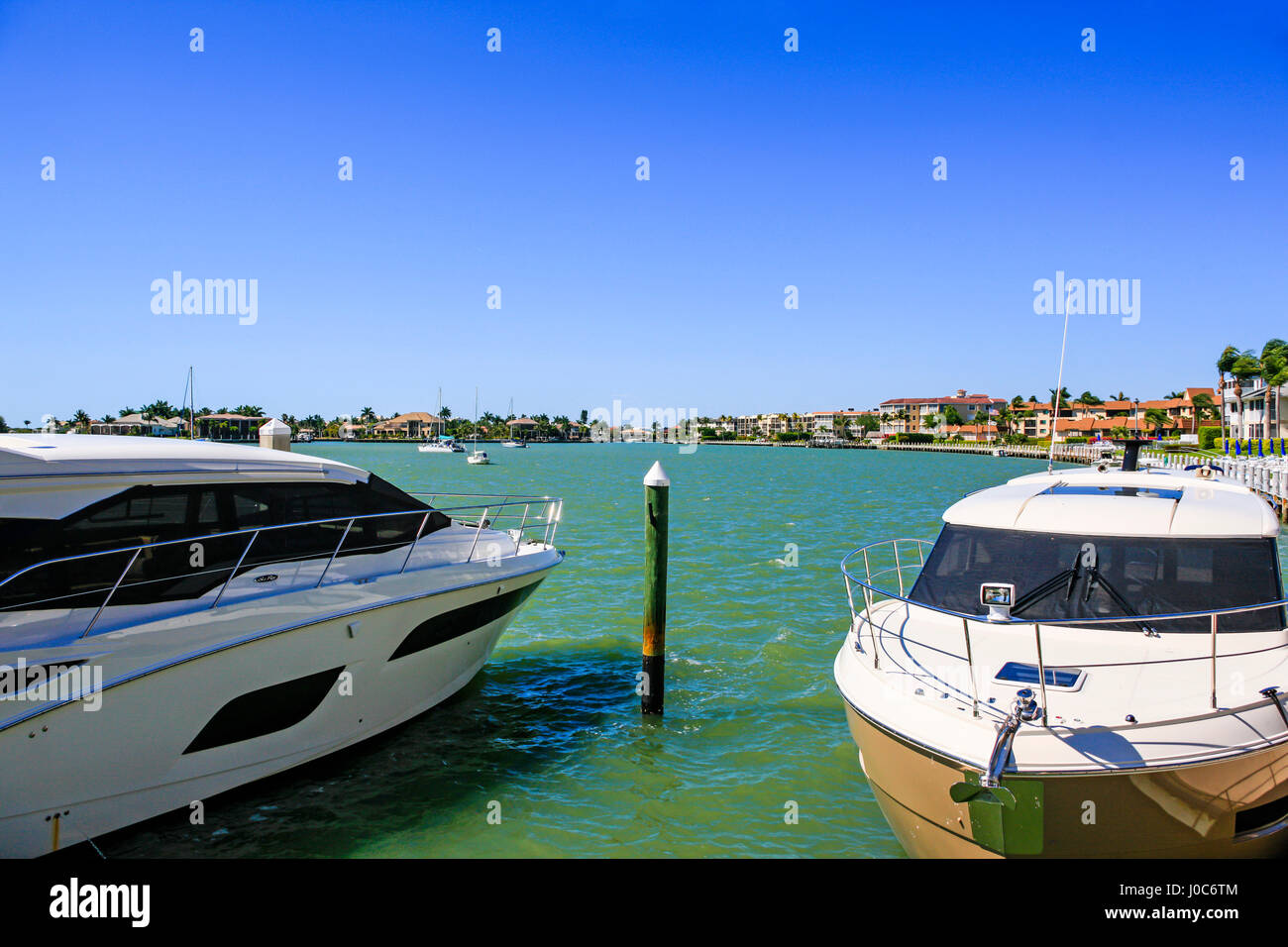 Boats in Smokehouse Bay on Marco Island, Florida Stock Photo Alamy