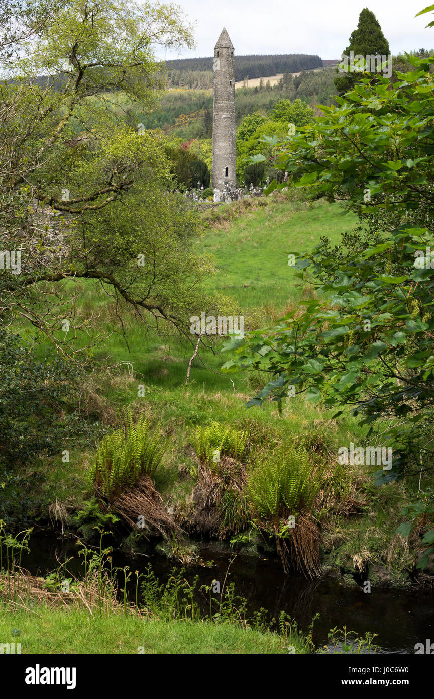 Glendalough Monastic site, Ireland Stock Photo