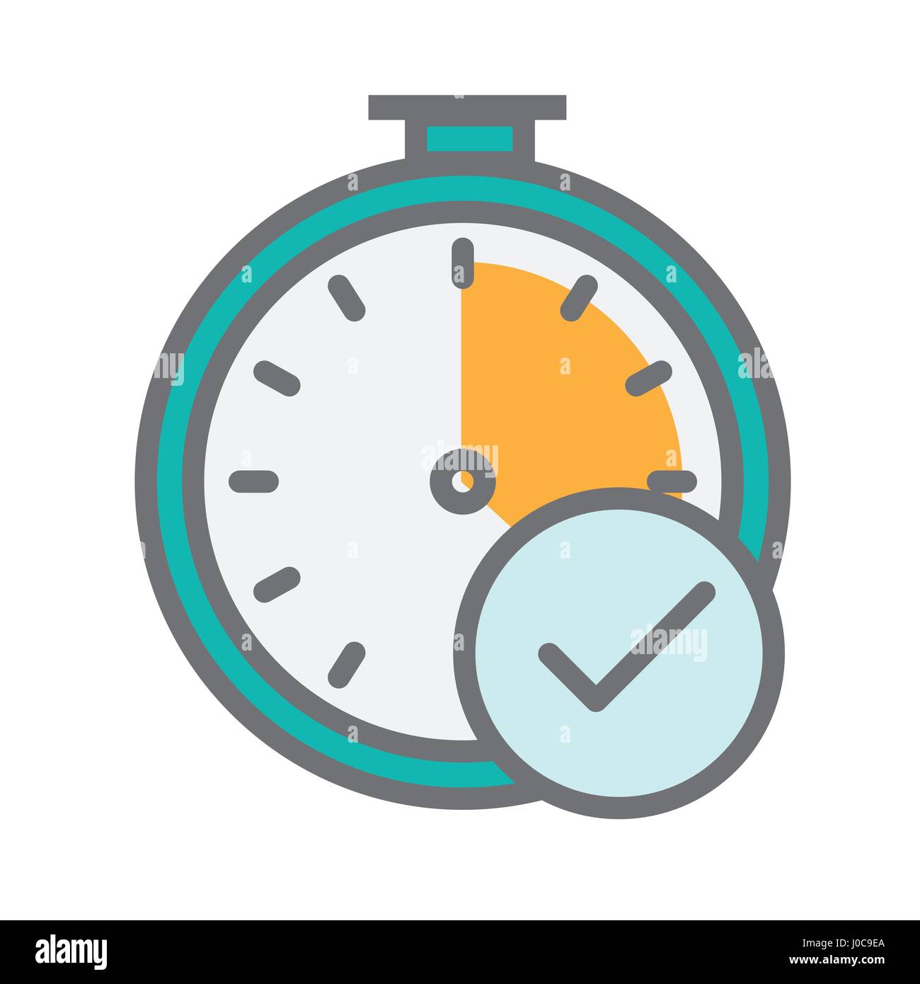 Image that illustrates tracking your time Stock Vector