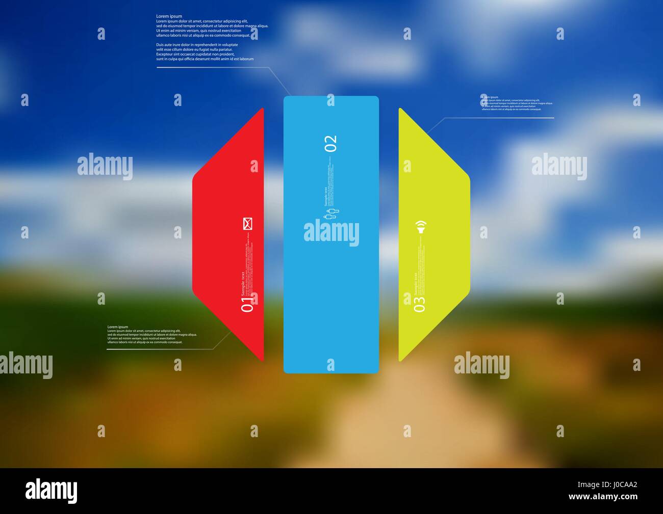 Illustration infographic template with motif of octagon vertically ...