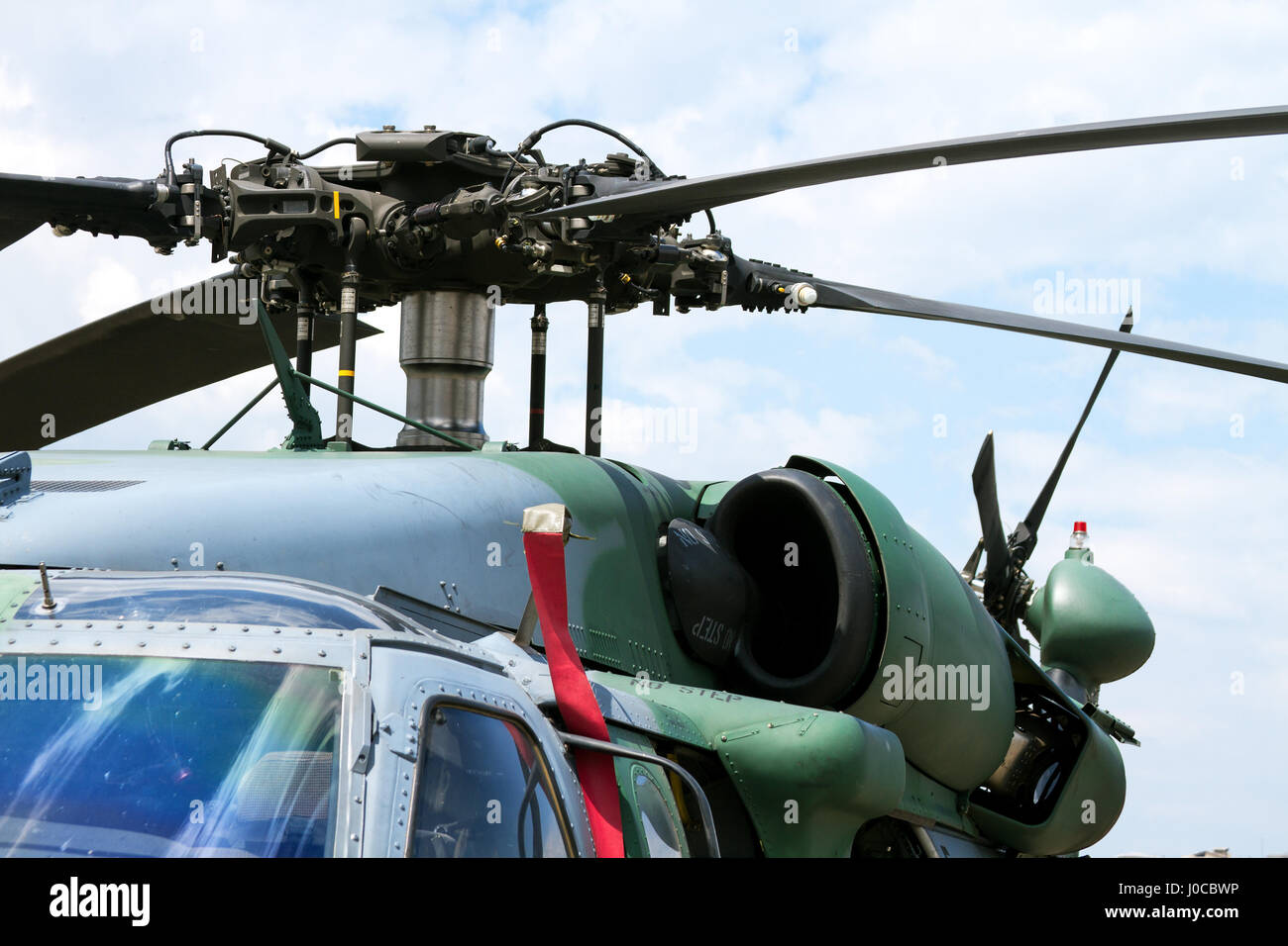 Military Helicopter rotor closeUp Stock Photo Alamy