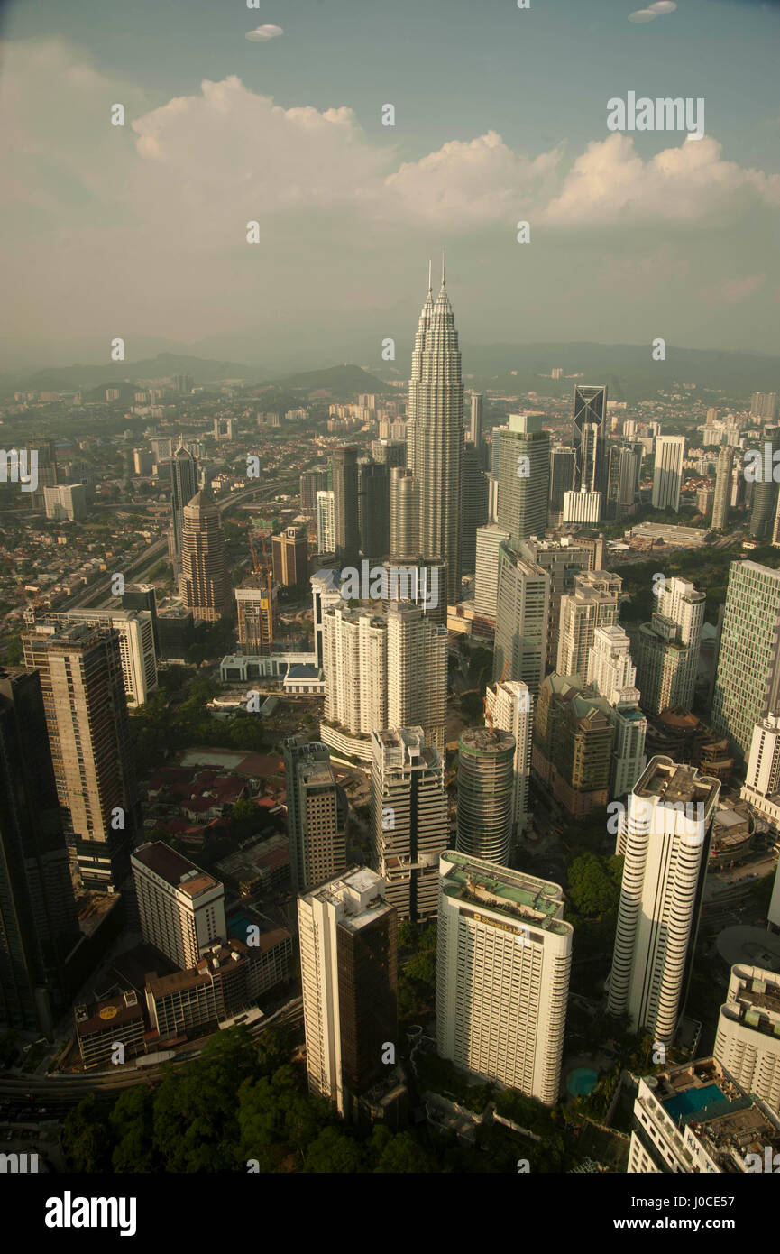 Aerial view of city from kl tower, kuala, lumpur, malaysia, asia Stock Photo