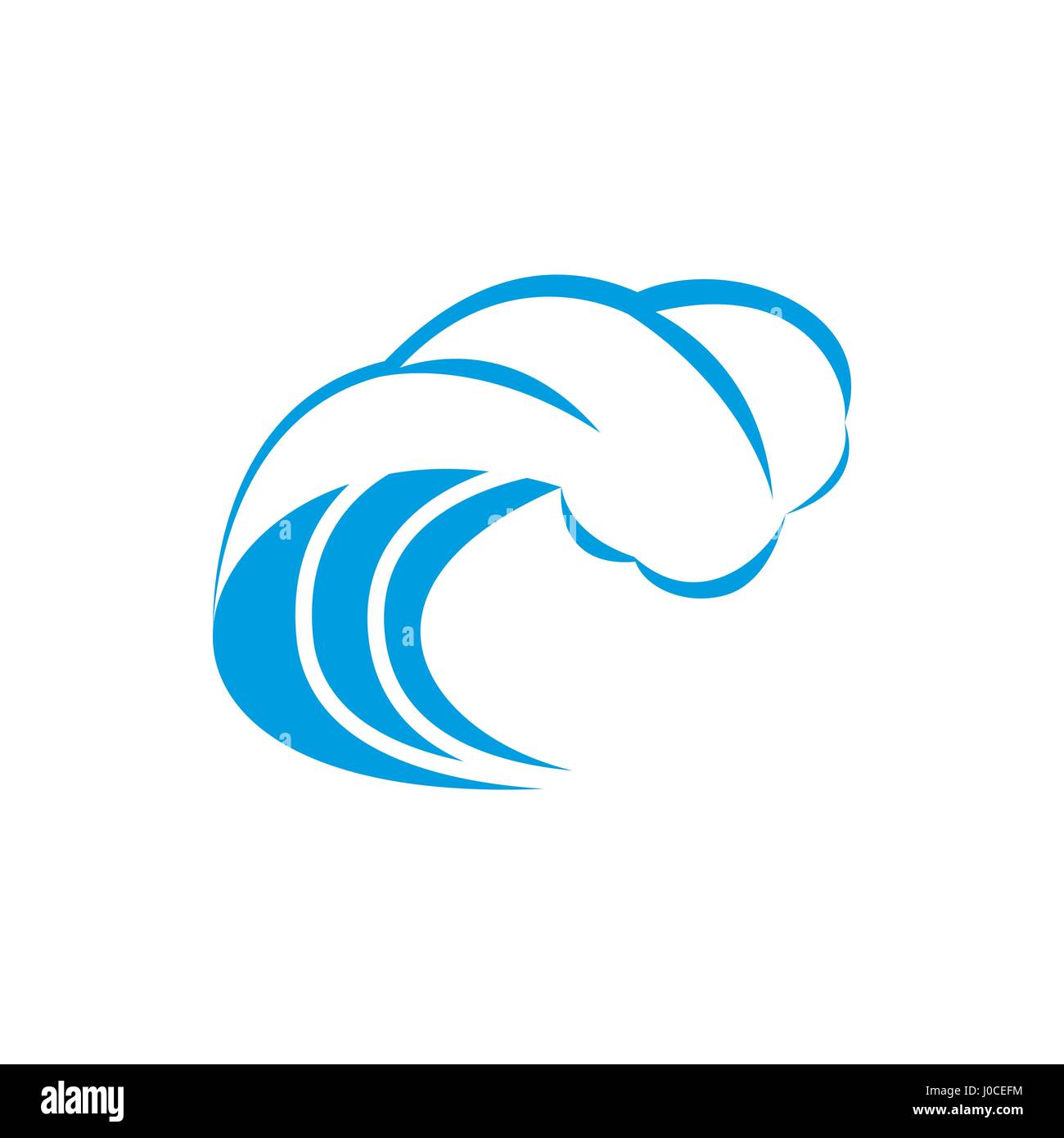 Wave with foam icon, simple style Stock Vector Image & Art - Alamy
