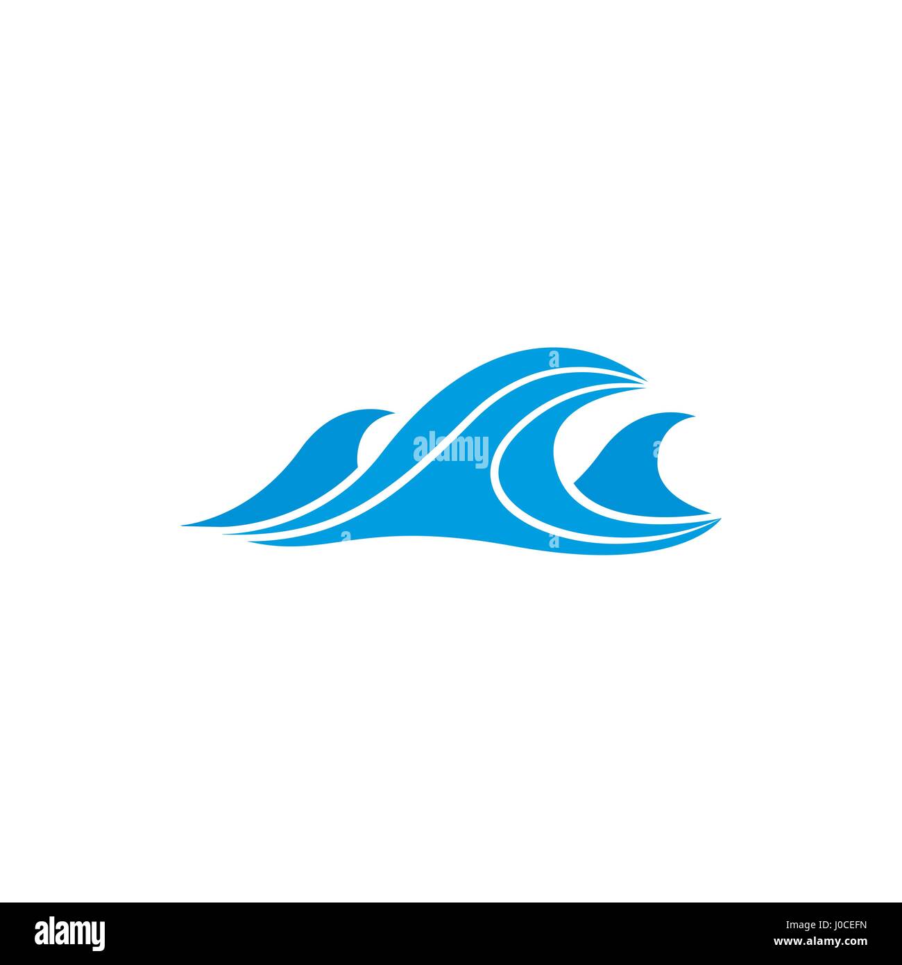 Sea waves icon, simple style Stock Vector Image & Art - Alamy