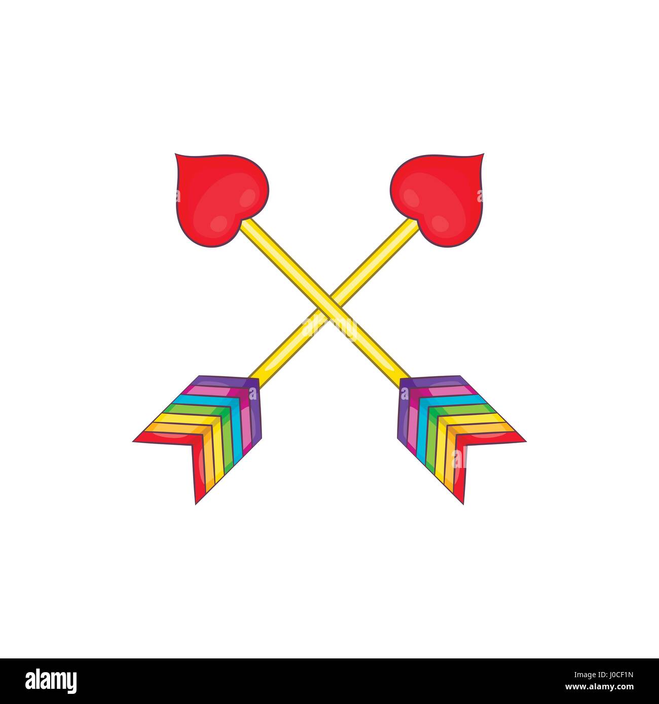 Two arrows LGBT icon, cartoon style Stock Vector Image & Art - Alamy