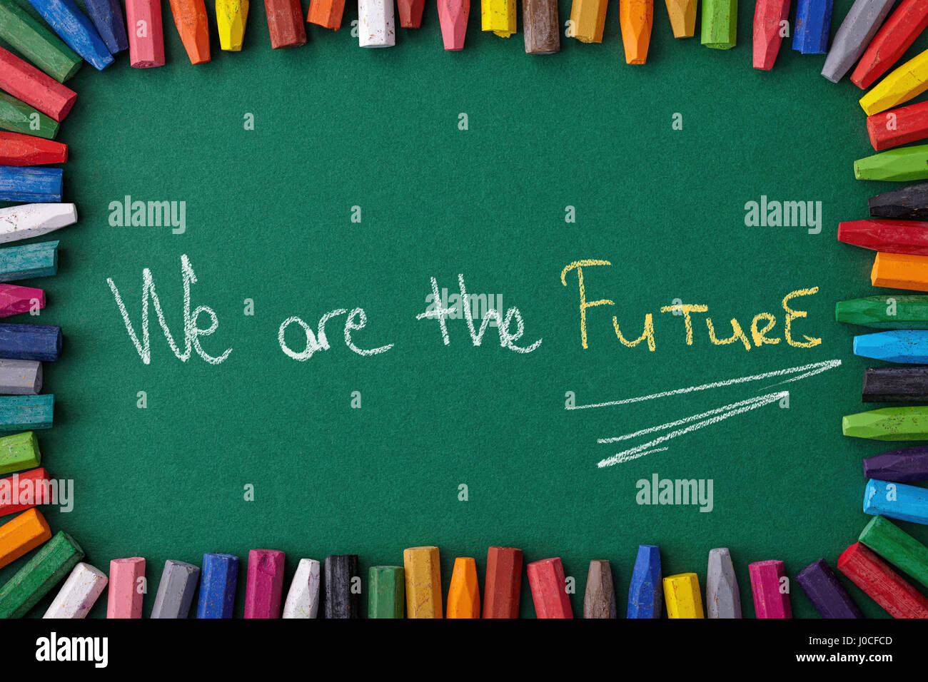 we are the future Stock Photo