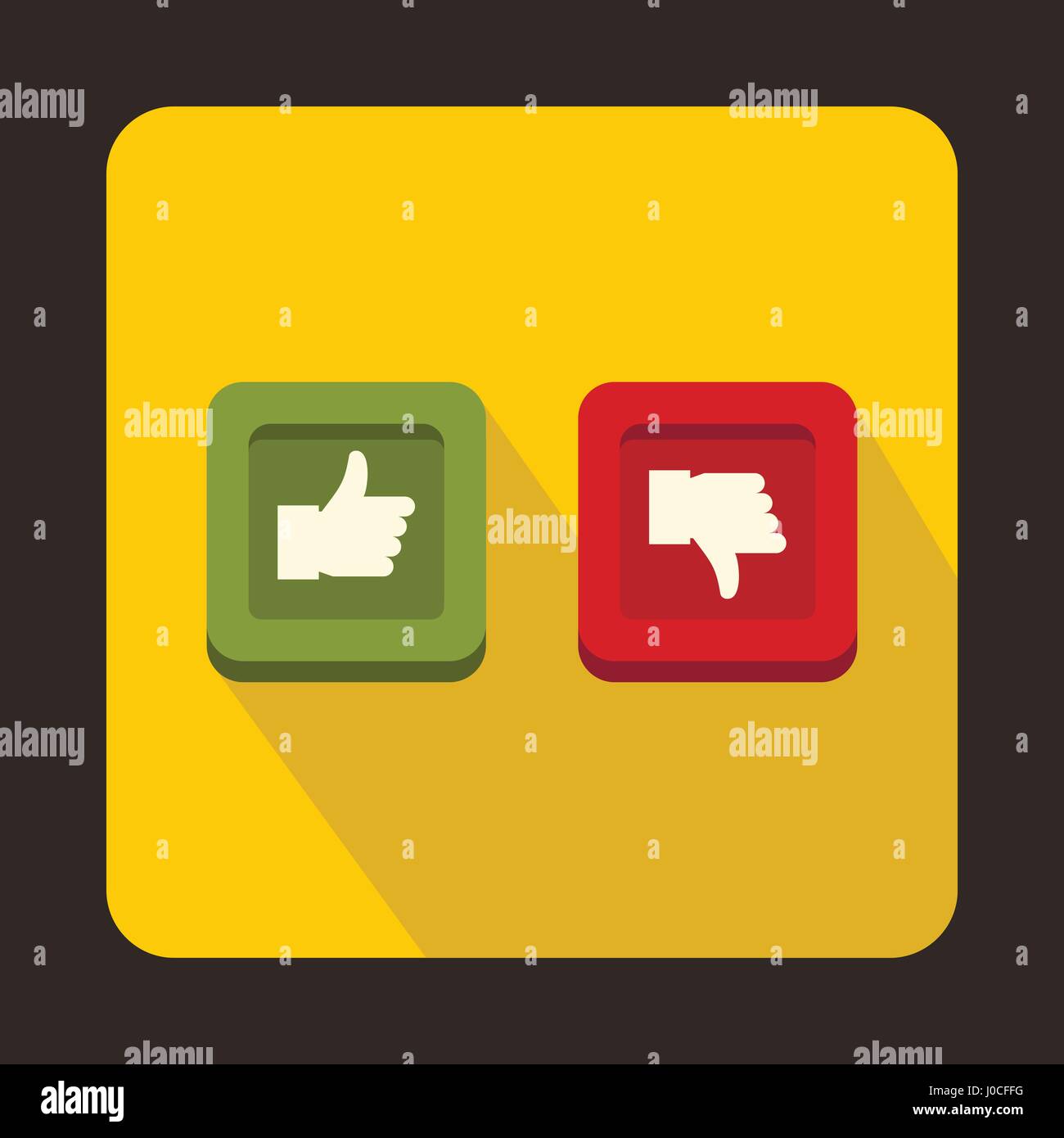 Thumbs up down buttons icon hi-res stock photography and images - Alamy
