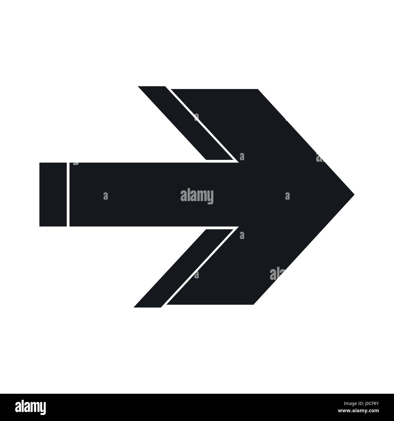 Arrow icon, simple style Stock Vector Image & Art - Alamy