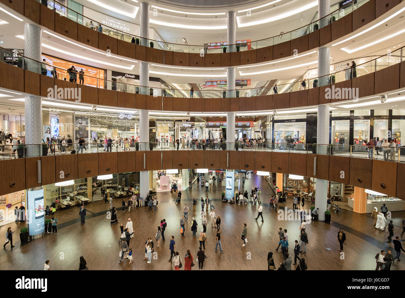 Dubai Mall, Dubai. Stock Photo