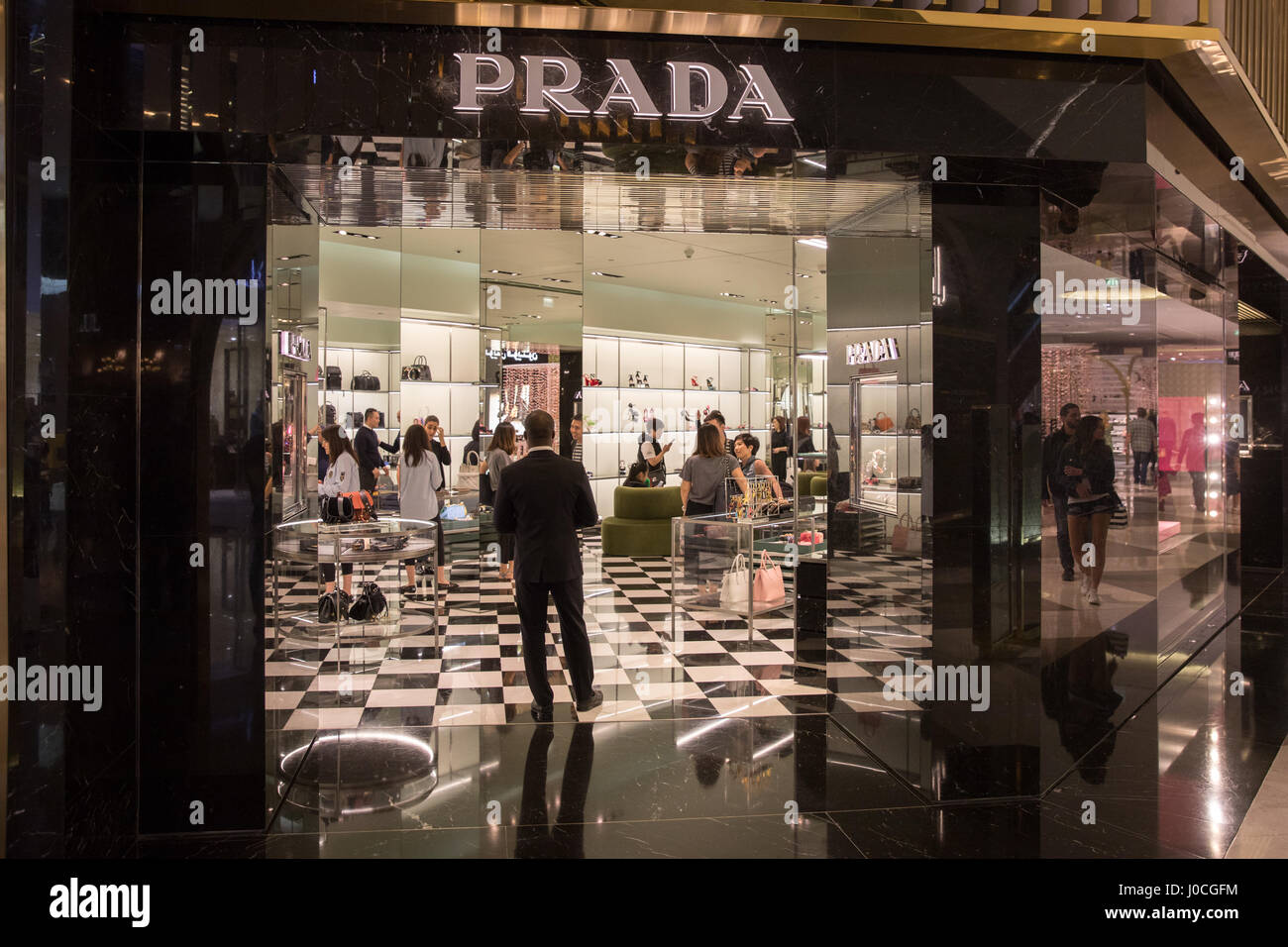 The Prada store in the Dubai Mall, Dubai Stock Photo - Alamy