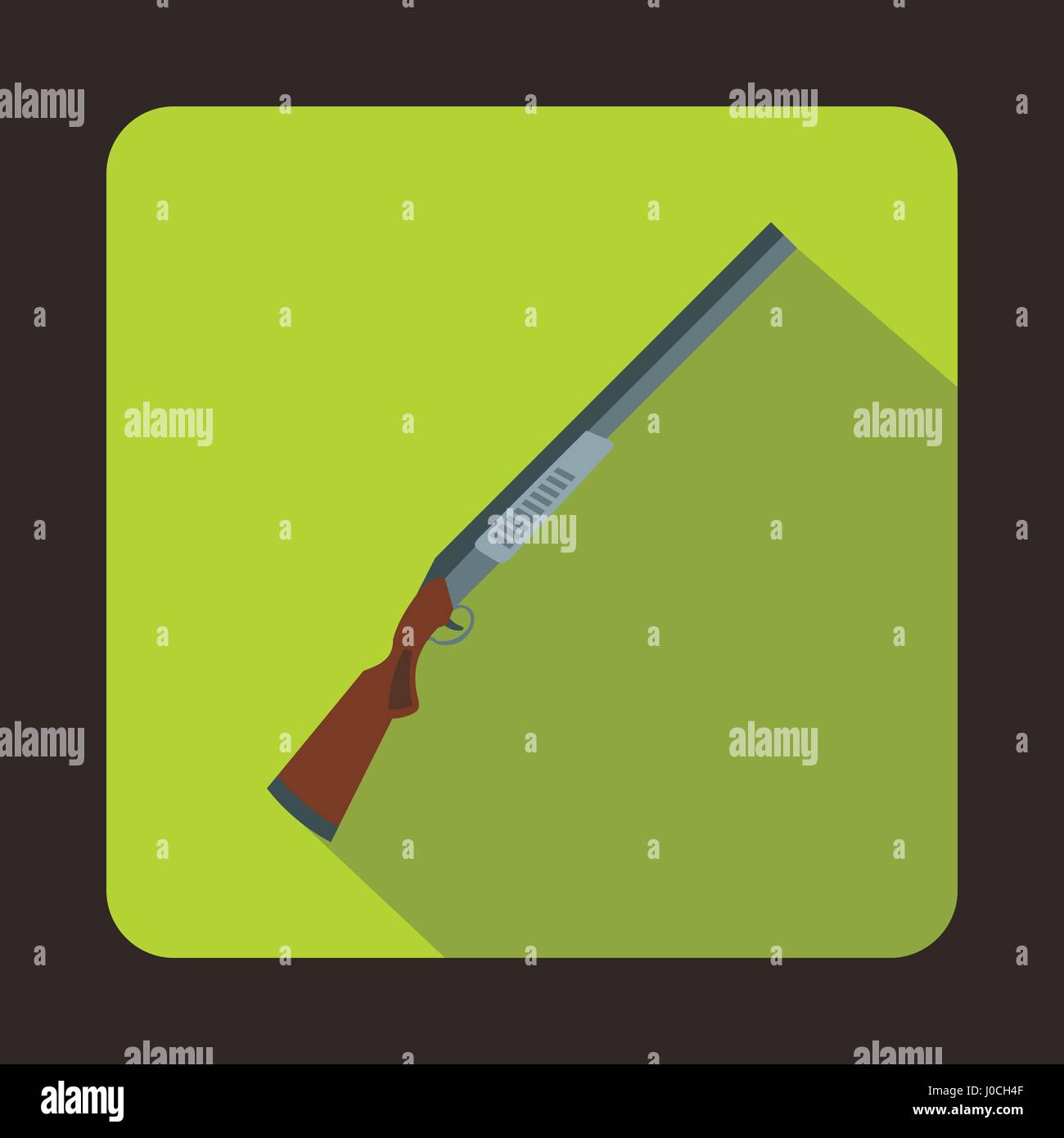 Hunting rifle shotgun icon, flat style Stock Vector Image & Art - Alamy