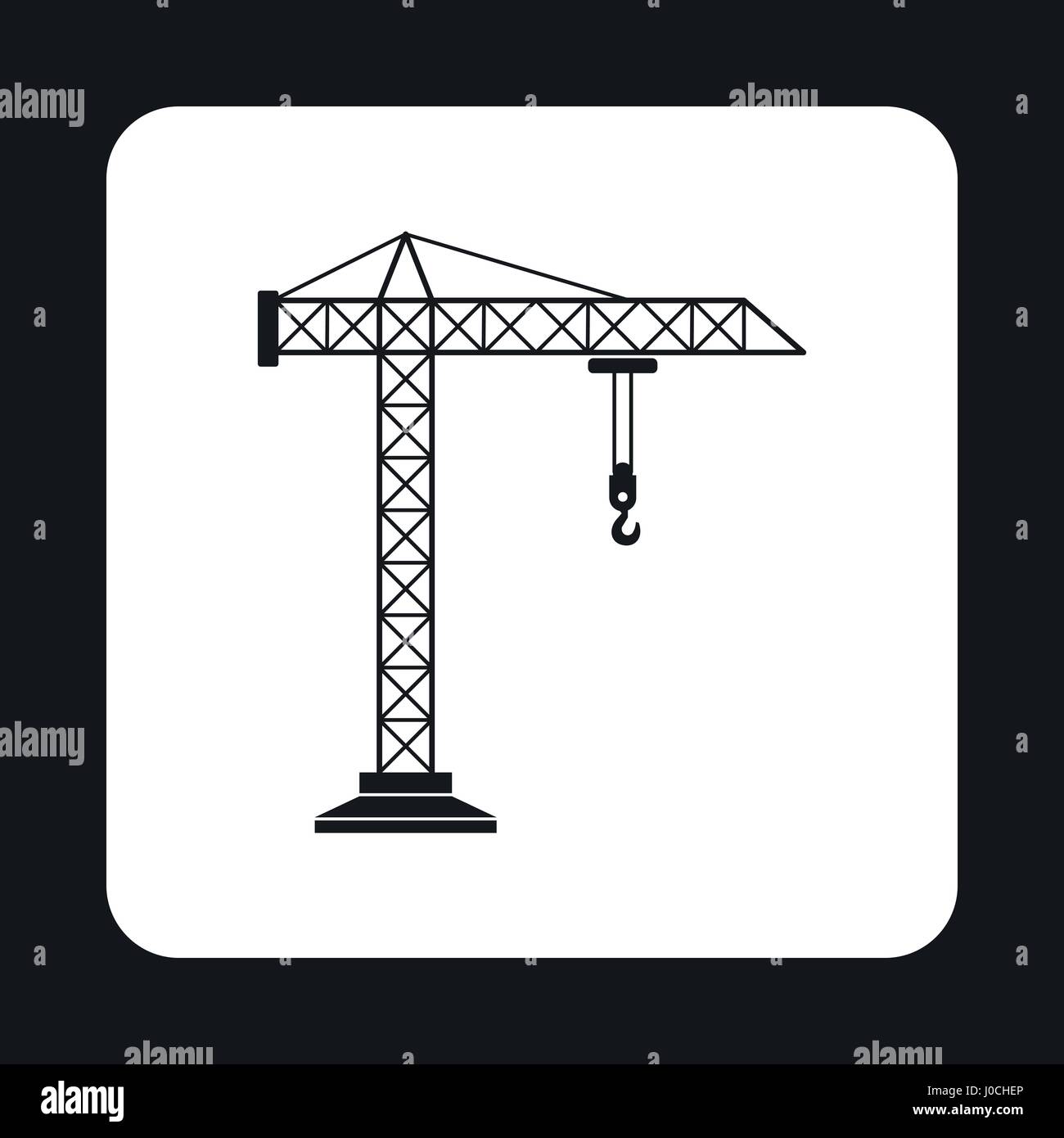 Crane icon, simple style Stock Vector Image & Art - Alamy