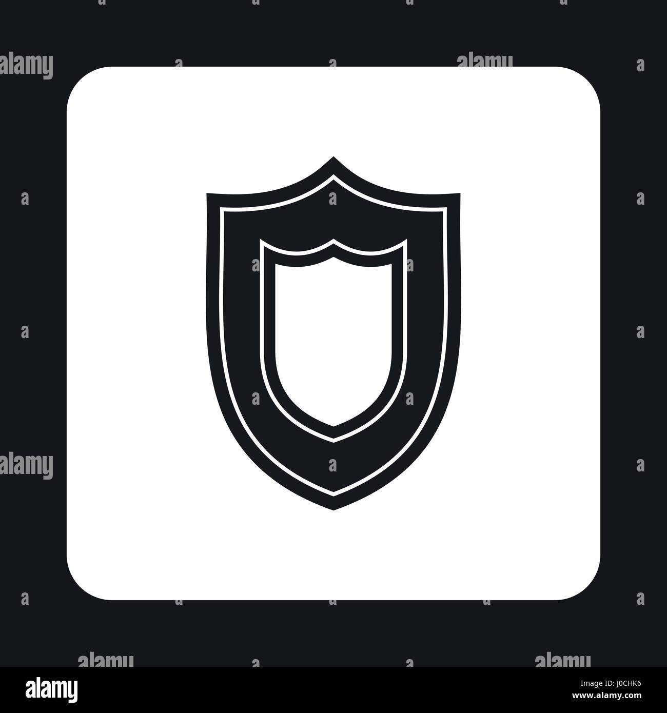 Combat shield icon, simple style Stock Vector Image & Art - Alamy