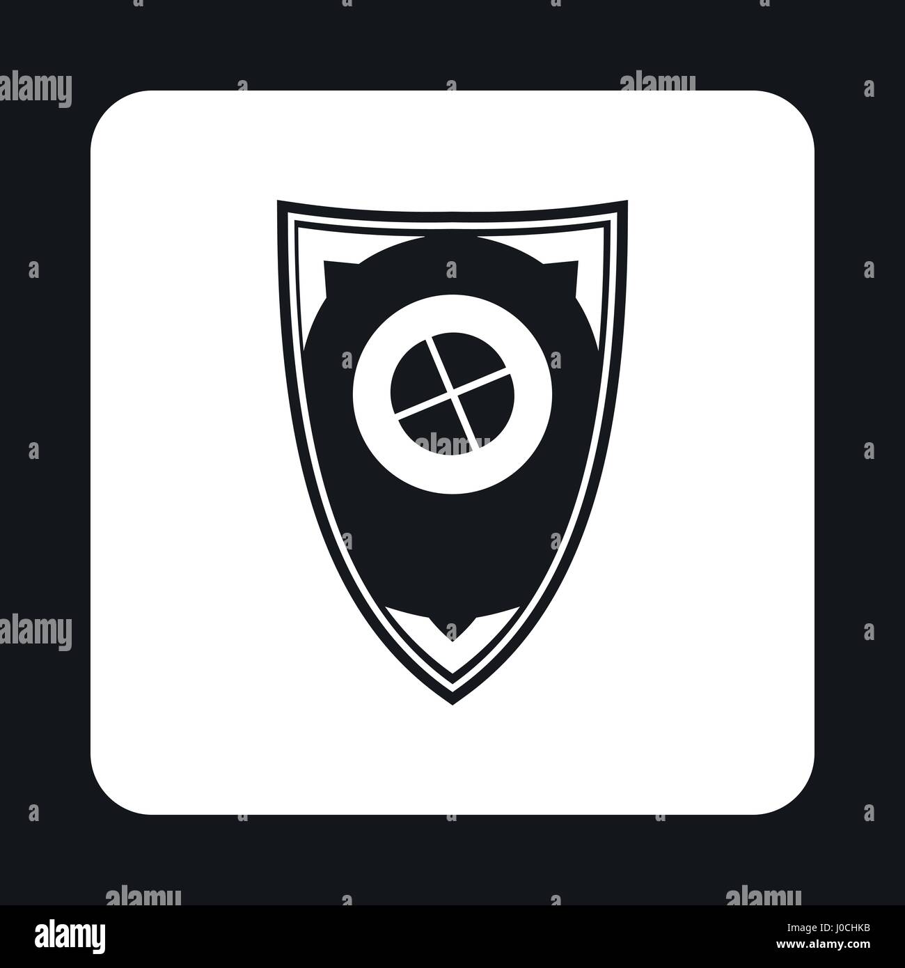 Shield for war icon, simple style Stock Vector Image & Art - Alamy