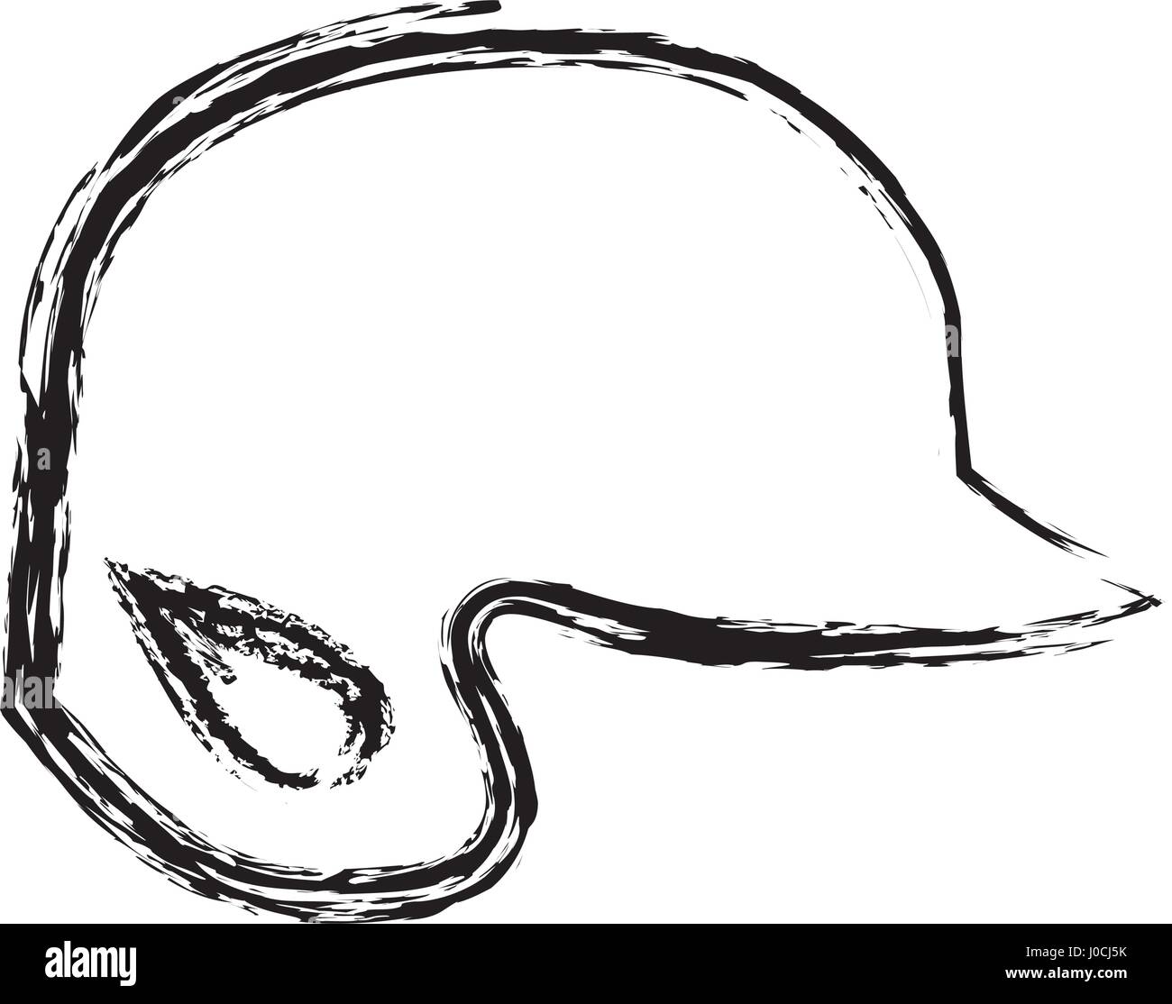 monochrome sketch of baseball helmet Stock Vector Image & Art Alamy
