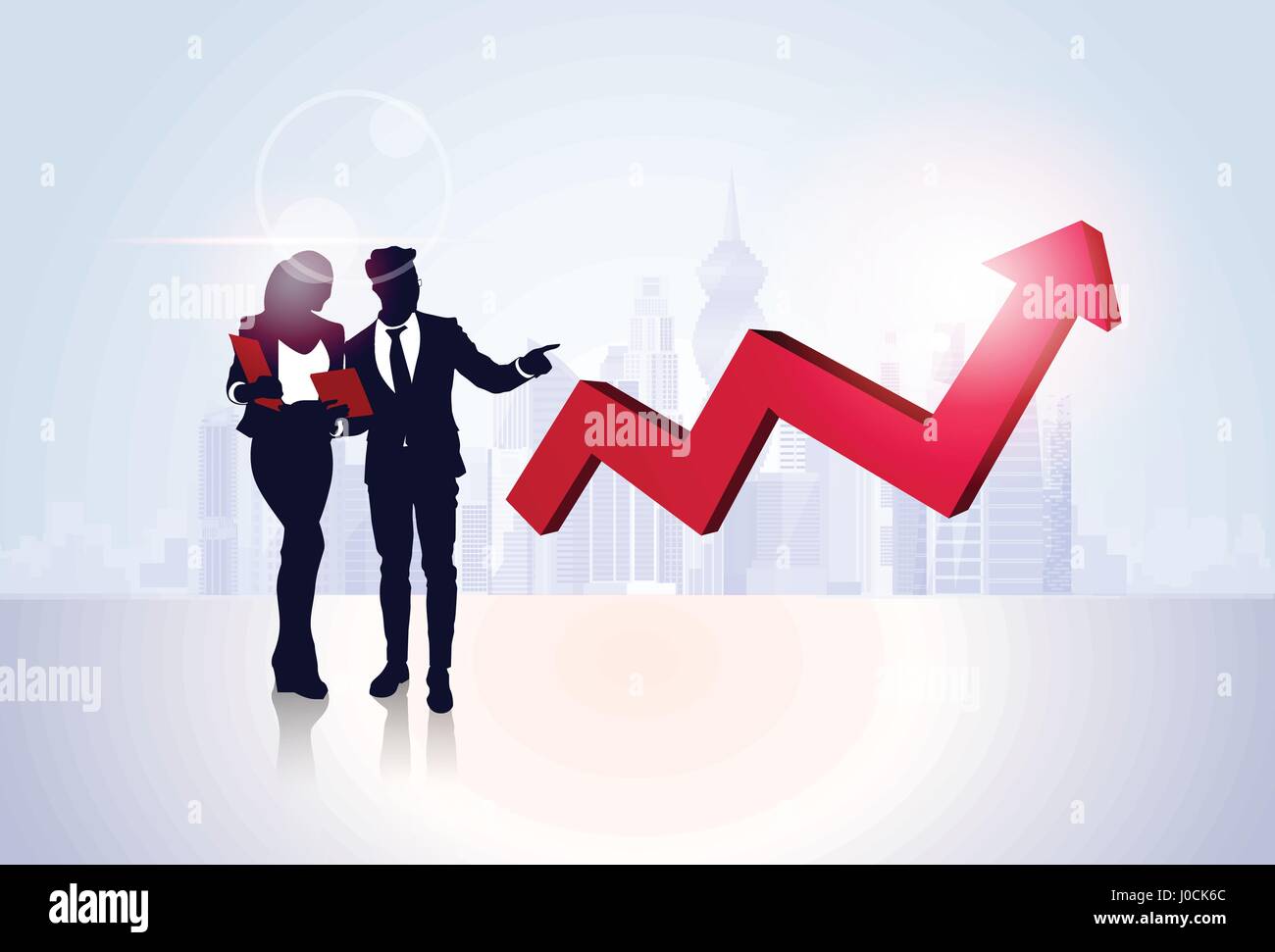 Business People Group Finance Graph Financial Success Concept Stock ...