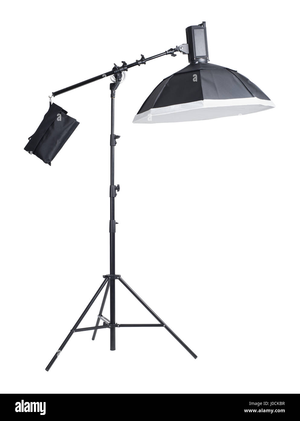 Studio light on stand isolated background Stock Photo Alamy