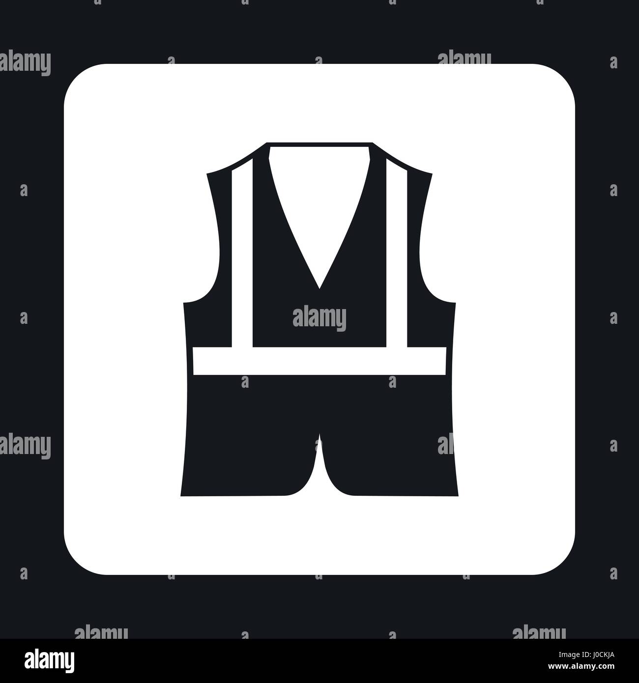Reflective vest icon, simple style Stock Vector Image & Art Alamy