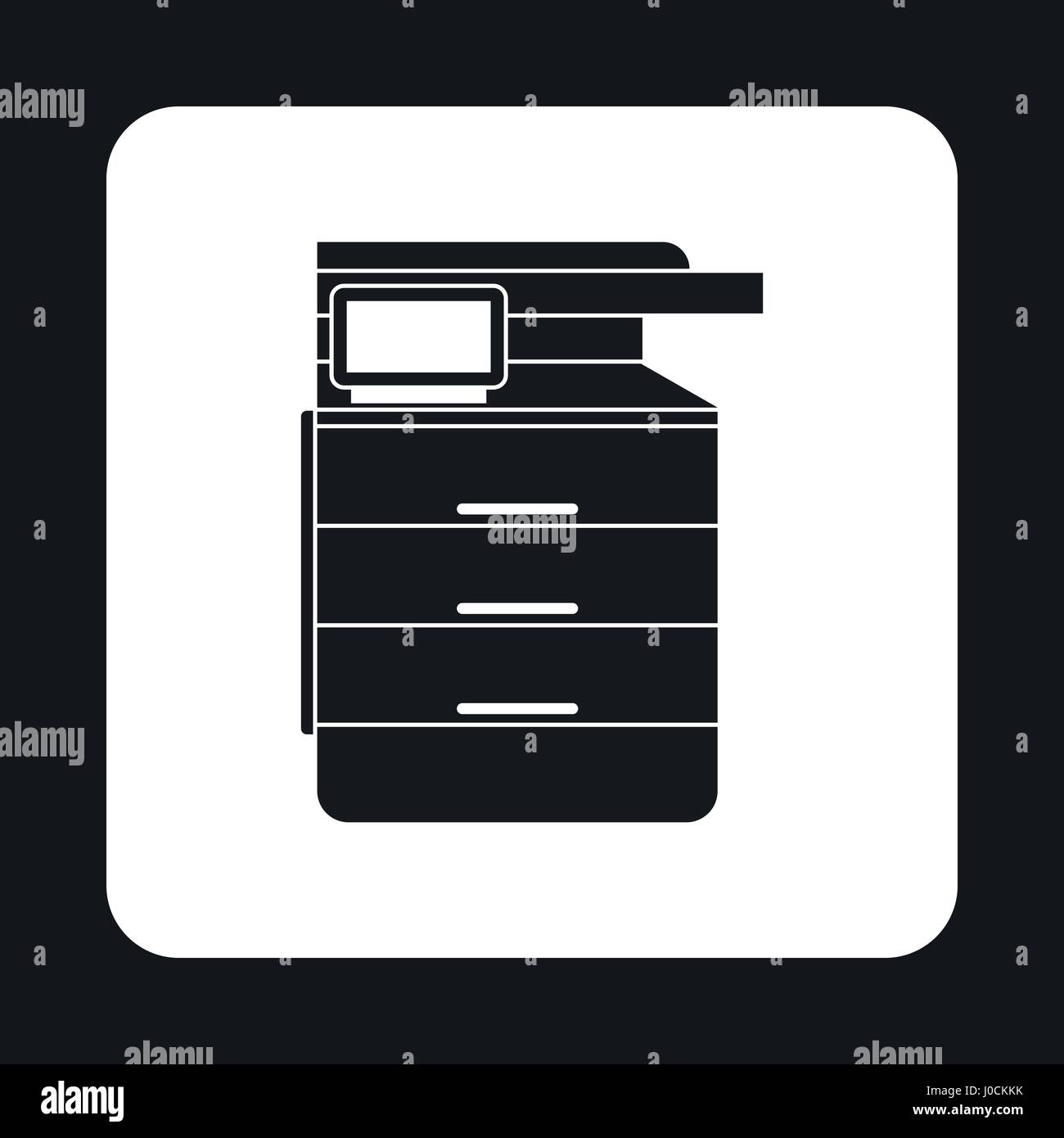 Multipurpose device, fax, copier and scanner icon Stock Vector Image ...