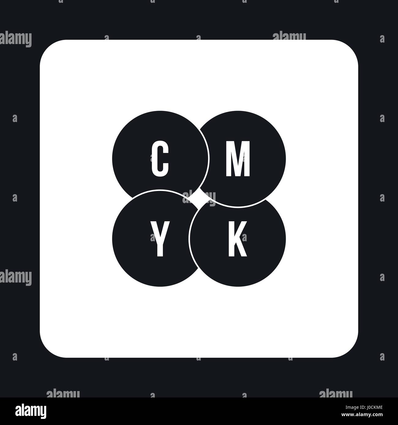 CMYK circles icon, simple style Stock Vector Image & Art - Alamy