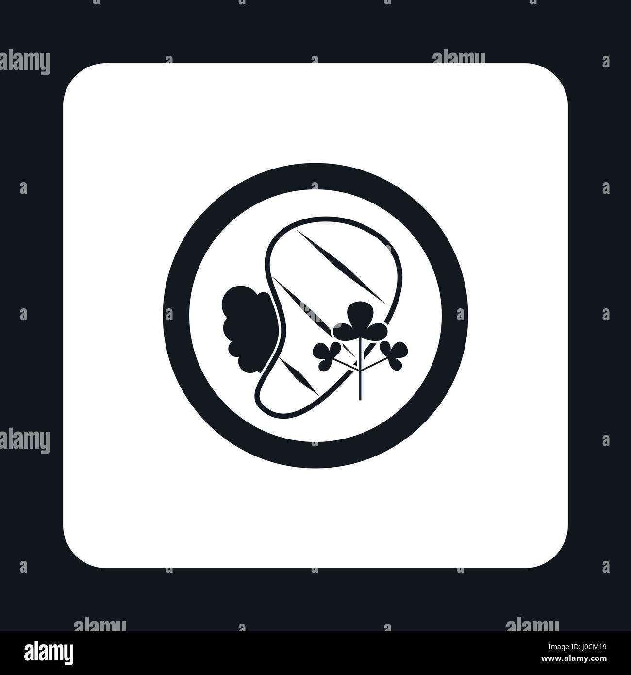 Steak in plate icon, simple style Stock Vector Image & Art - Alamy