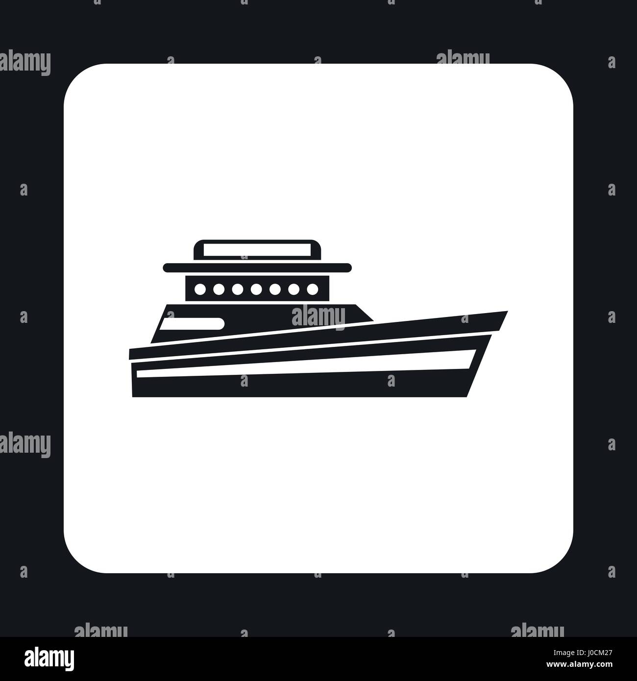 Big yacht icon, simple style Stock Vector Image & Art - Alamy