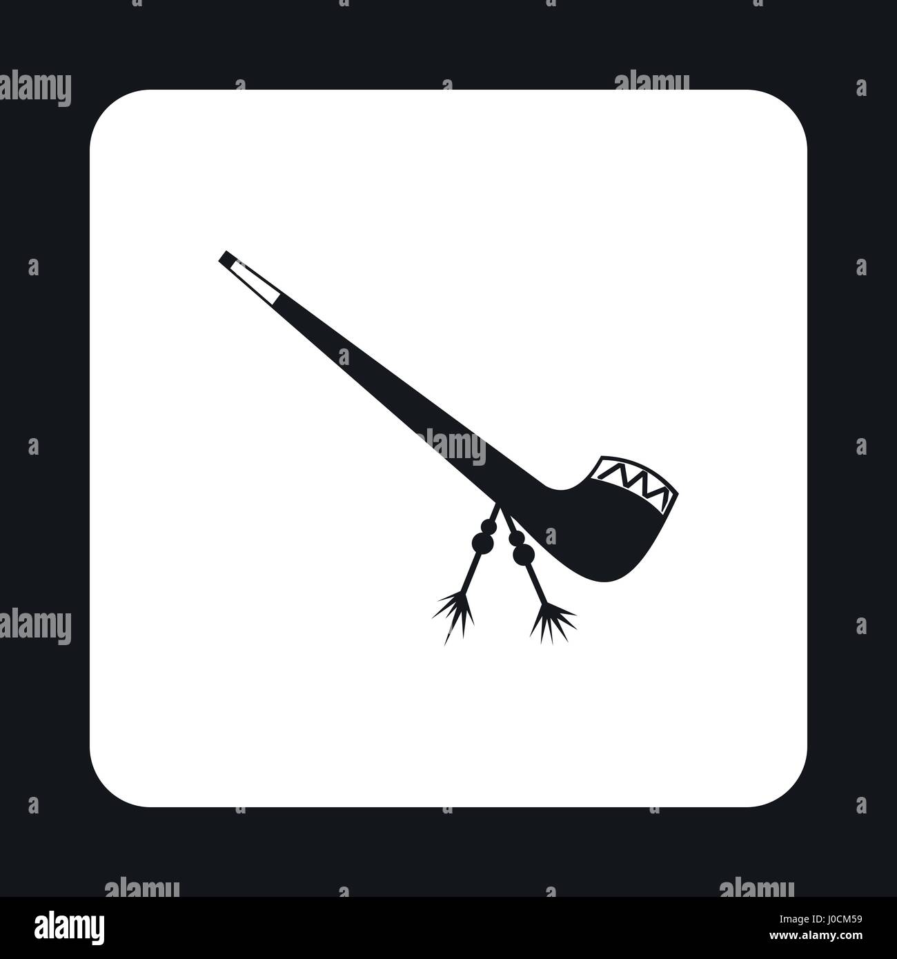 Smoking pipe icon, simple style Stock Vector Image & Art - Alamy