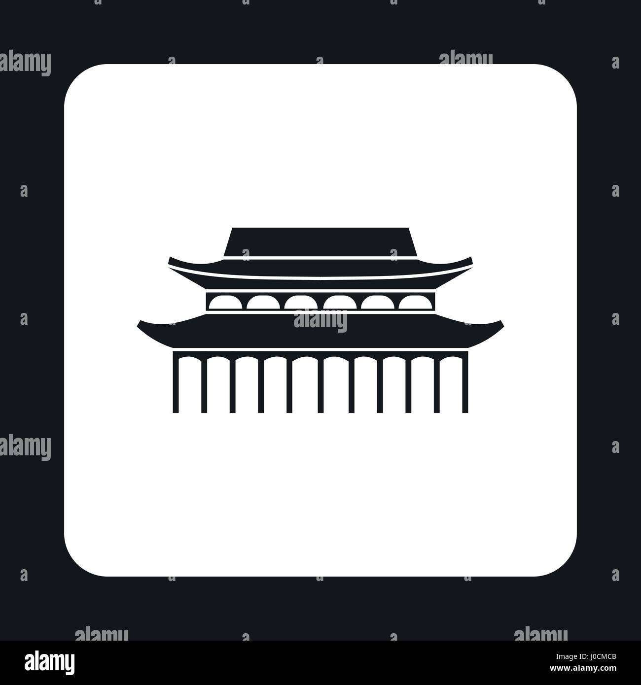 Sacred temple icon, simple style Stock Vector Image & Art - Alamy