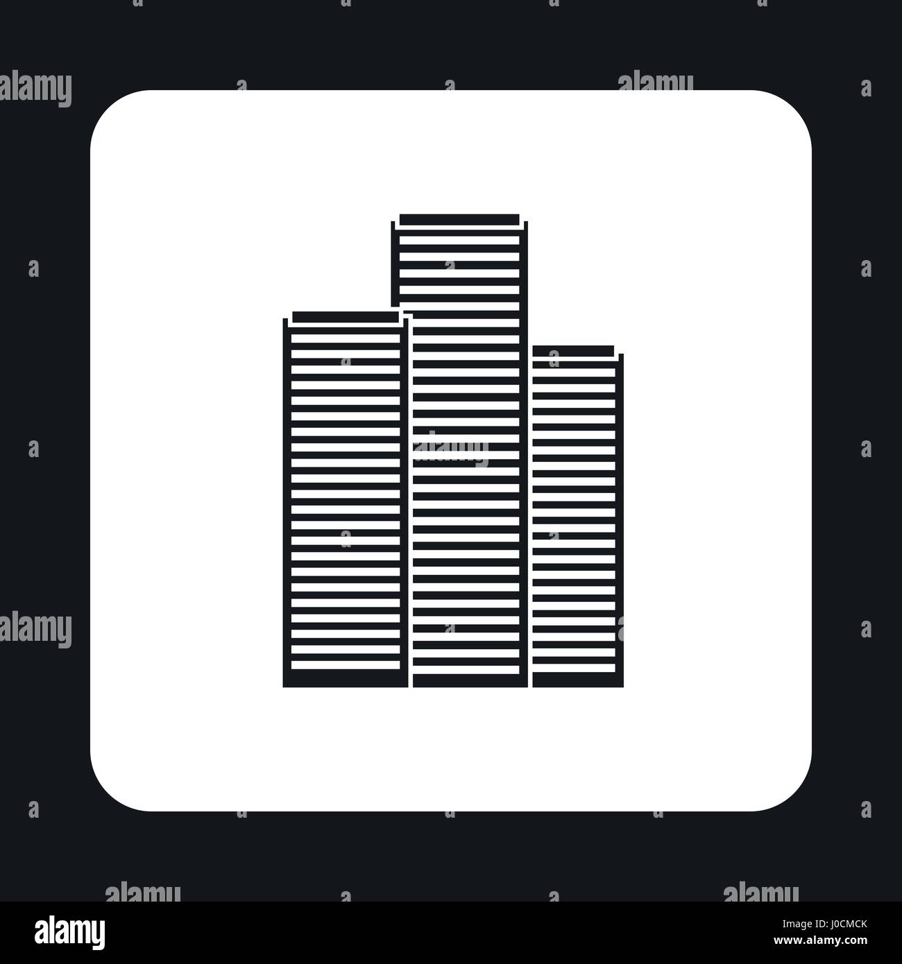 Skyscrapers icon, simple style Stock Vector Image & Art - Alamy