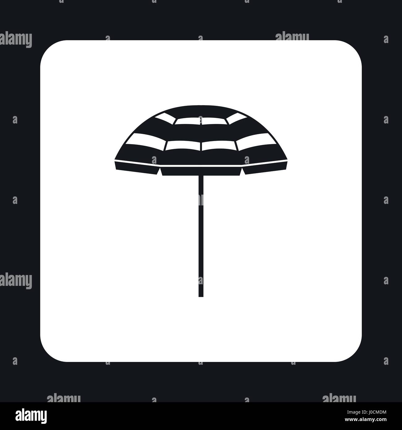 Black and white striped umbrella Stock Vector Images - Alamy