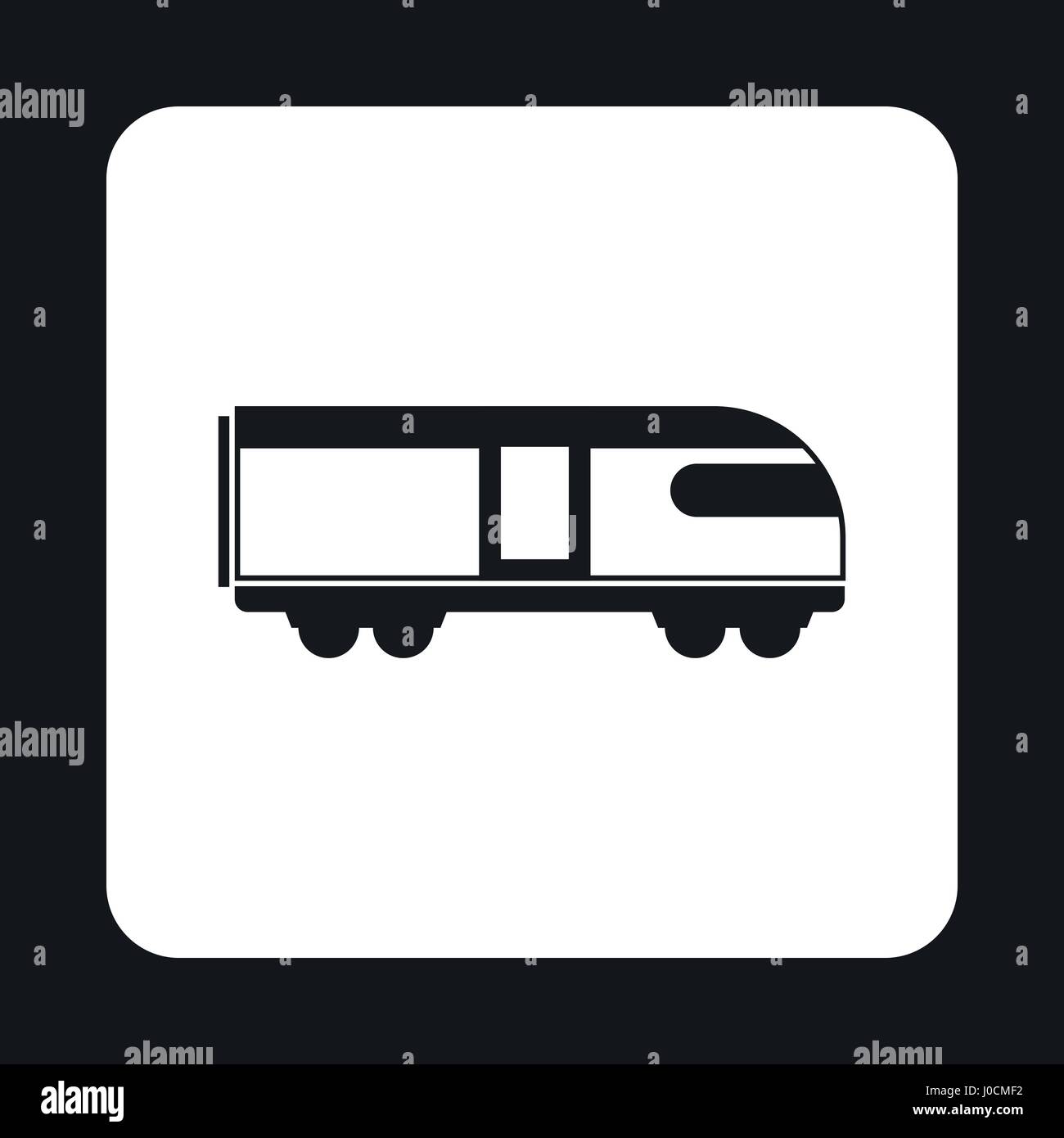 Train icon, simple style Stock Vector Image & Art - Alamy